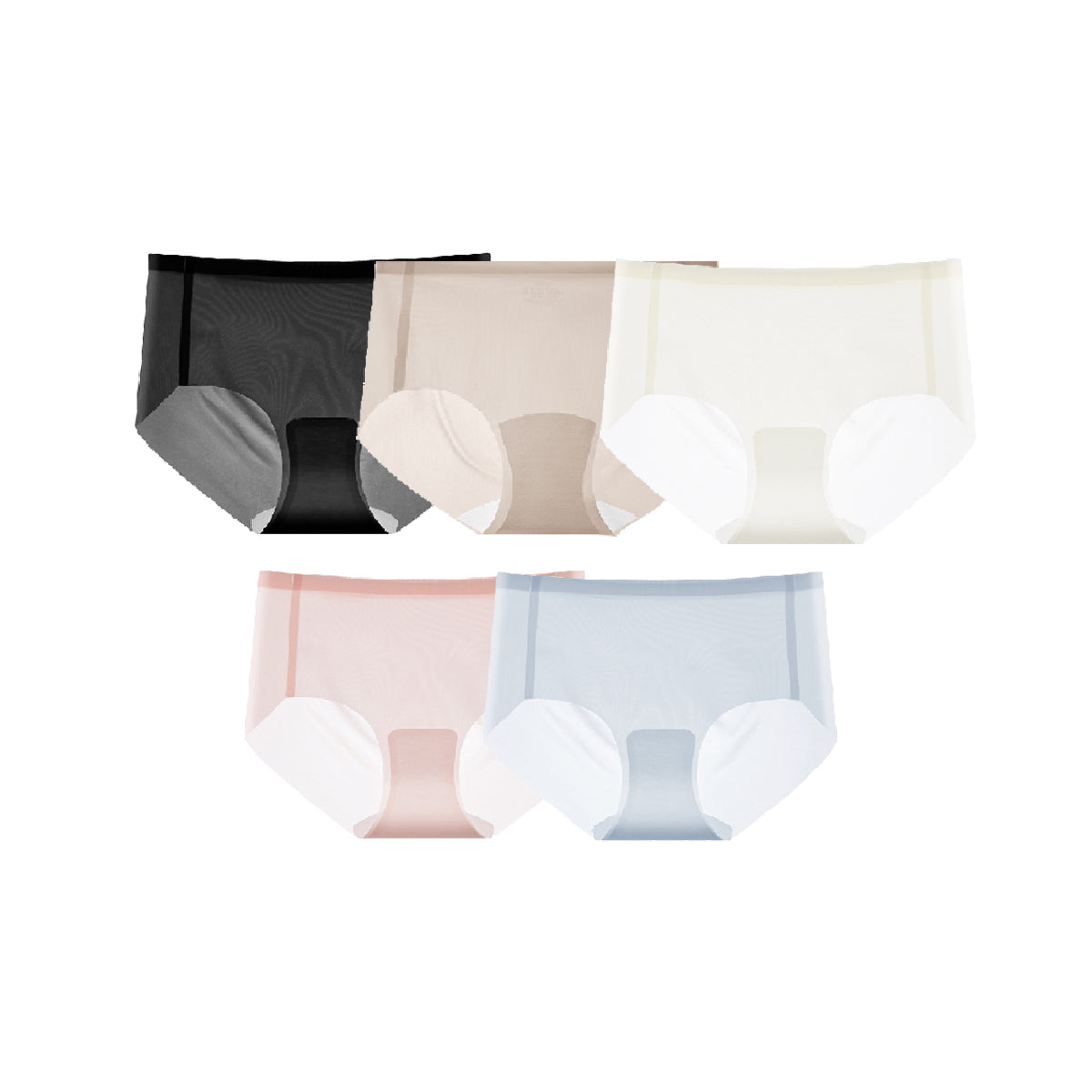 CandiKoKo Seamless Underwear for Women High-Rise Ladies Panties