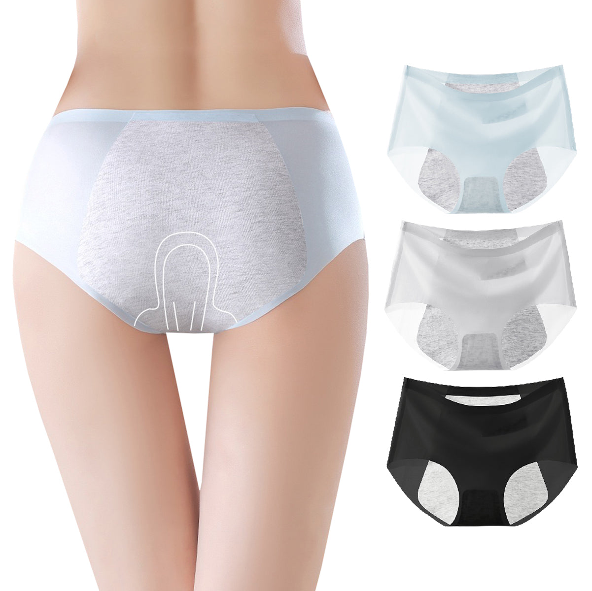 Period Underwear for Women Cycle Leak Proof Full-coverage Brief